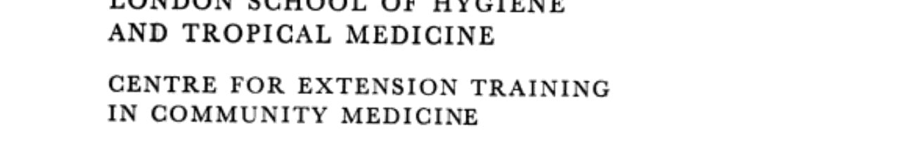 Seminars in Community Medicine: Health