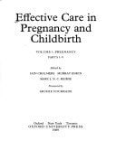 Effective Care in Pregnancy and Childbirth