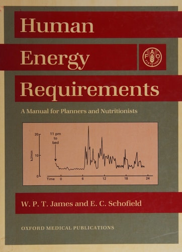 Human Energy Requirements: A Manual for Planners and Nutritionists
