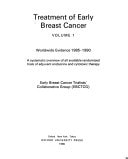 Treatment of Early Breast Cancer: A Systematic Overview of All Available Randomized Trials of Adjuvant Endocrine and Cytotoxic Therapy, Volume 1: Worldwide Evidence 1985-1990