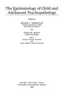 The Epidemiology of Child and Adolescent Psychopathology
