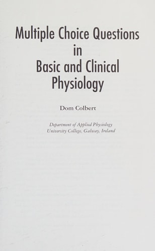 MCQs in Basic and Clinical Physiology