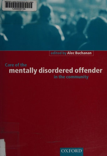 Care of the Mentally Disordered Offender in the Community
