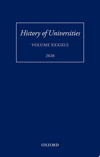 History of Universities: Volume XXXIII/2