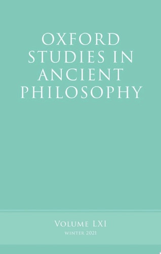 Oxford Studies in Ancient Philosophy, Volume 61