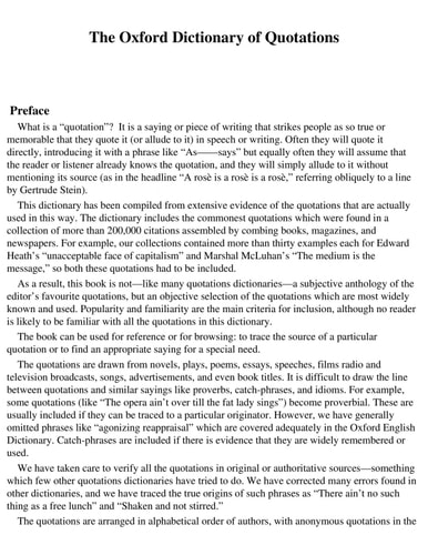 The Concise Oxford Dictionary of Quotations