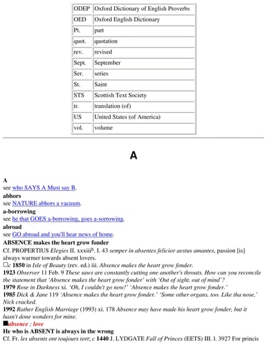 The Concise Oxford Dictionary of Proverbs