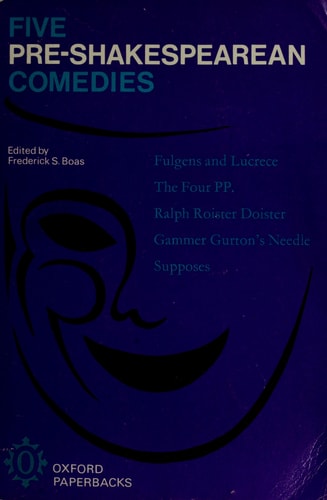 Five Pre-Shakespearean Comedies