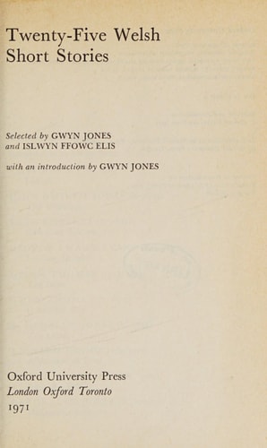 Twenty-Five Welsh Stories