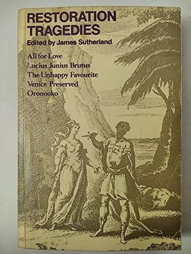 Restoration Tragedies