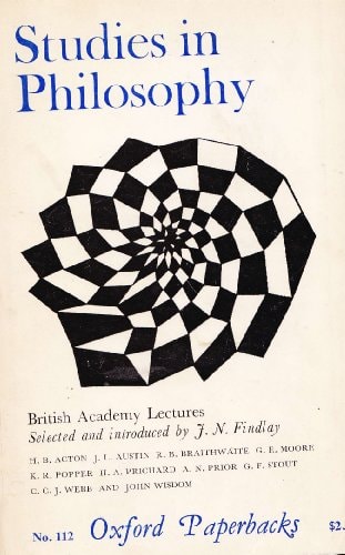 Studies in Philosophy: British Academy Lectures