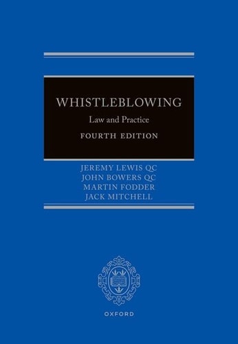 Whistleblowing Law and Practice