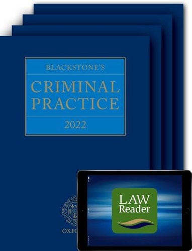 Blackstone's Criminal Practice 2022