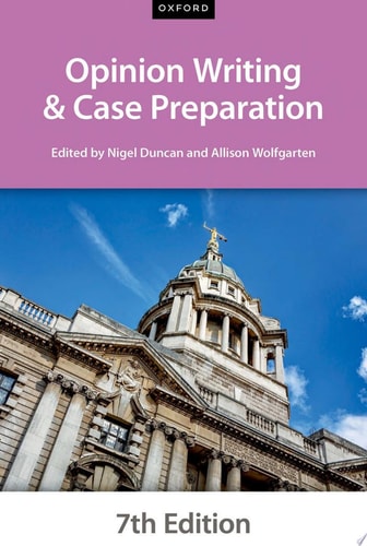 Opinion Writing and Case Preparation