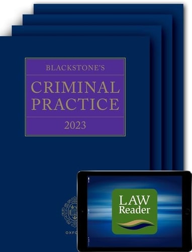 Blackstone's Criminal Practice 2023