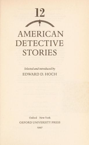 Twelve American Detective Stories