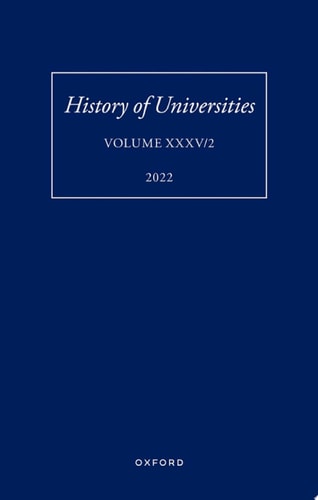 History of Universities: Volume XXXV/2