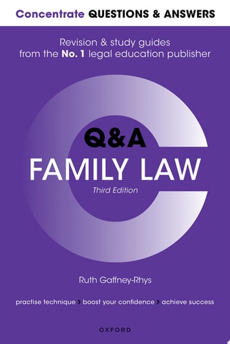 Concentrate Questions and Answers: Family Law