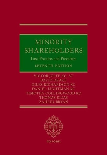 Minority Shareholders: Law, Practice, and Procedure