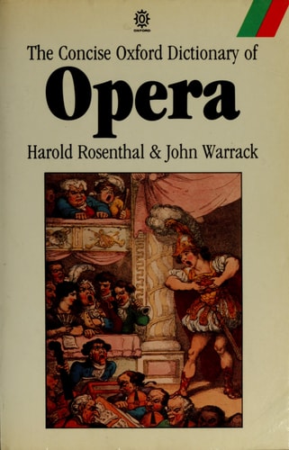 Concise Oxford Dictionary of Opera