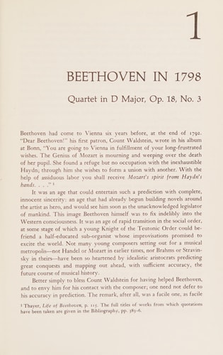 The Beethoven Quartets