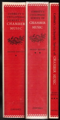 Cobbett's Cyclopedic Survey of Chamber Music: Three-Volume Set