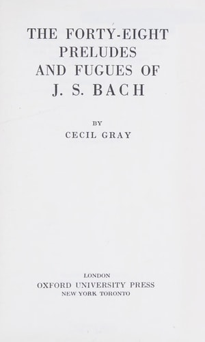 Forty-Eight Preludes and Fugues of J.S. Bach