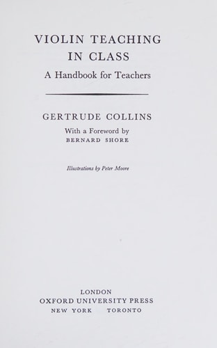 Violin Teaching in Class