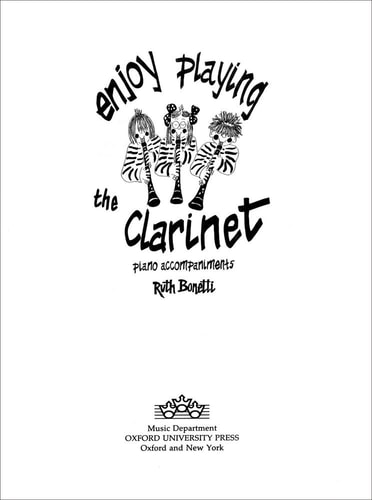 Enjoy Playing the Clarinet: Piano Accompaniments