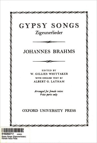 Gypsy Songs (Zigeunerlieder): Female Voice Parts