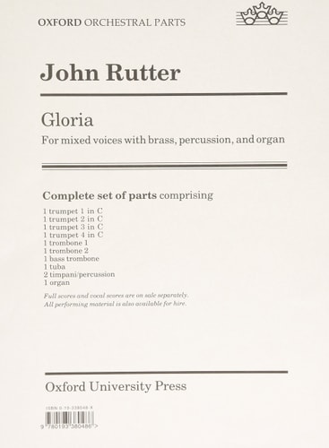 Gloria: Set of Parts (Brass and Organ)