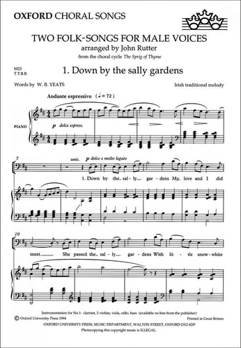 Two Folk-Songs for Male Voices: From the Sprig of Thyme
