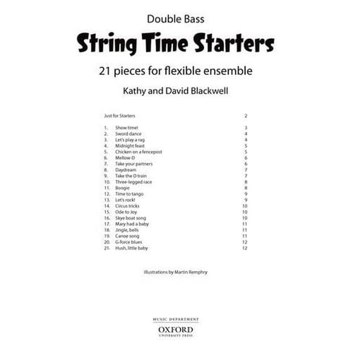 String Time Starters: 21 pieces for flexible string ensemble