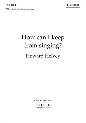 How Can I Keep from Singing?