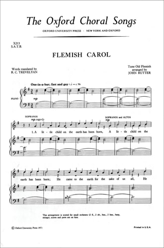 Flemish Carol: Vocal Score