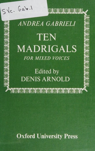 Ten Madrigals for Mixed Voices