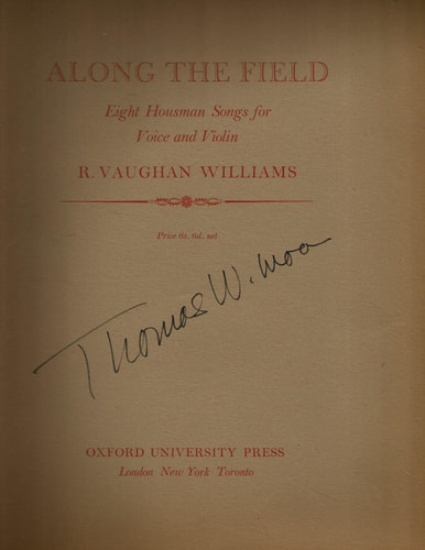 Along the Field: Eight Housman Songs for Voice and Violin
