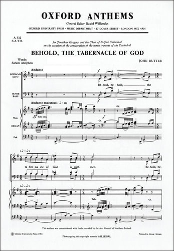 Behold, the Tabernacle of God