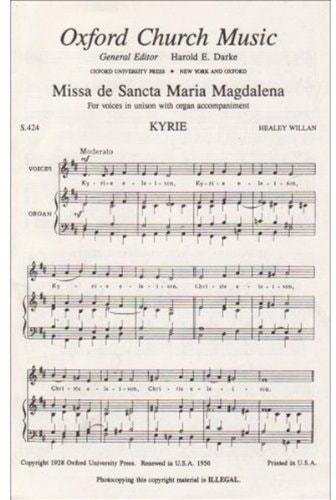 Missa De Sancta Maria Magdalena in D