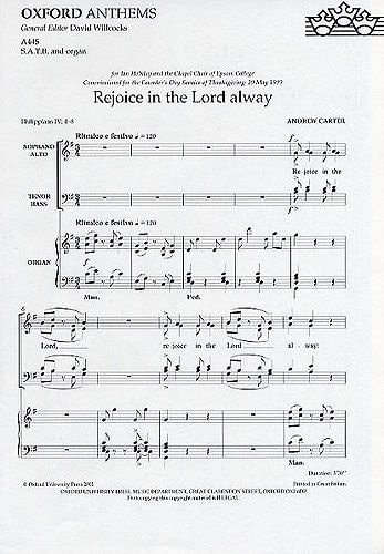 Rejoice in the Lord Alway