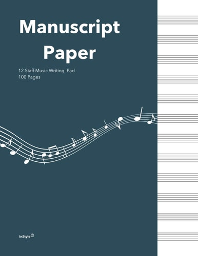 Standard Manuscript Paper Notebook: Nocturne Blue Cover