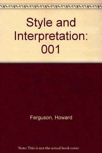 Style and Interpretation: An Anthology of Keyboard Music: England and France