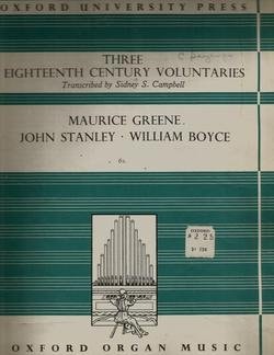 Three Eighteenth Century Voluntaries