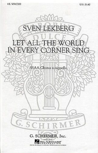 Let All the World in Every Corner Sing