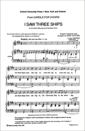 I Saw Three Ships