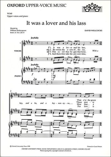 It Was a Lover and His Lass