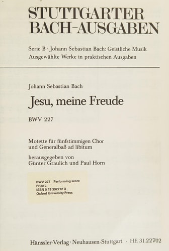 J.S. Bach: Jesu, Meine Freude