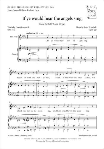 If Ye Would Hear the Angels Sing