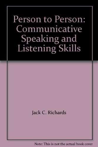 Person to Person Communicative Speaking and Listening Skills