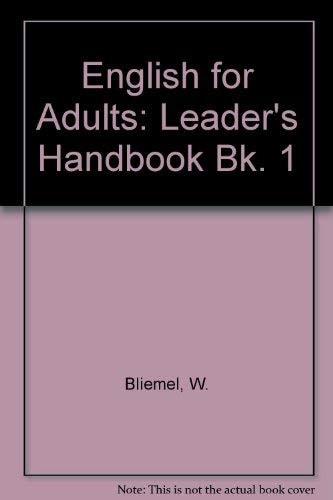 English for Adults: Part 1: Course Leader's Handbook